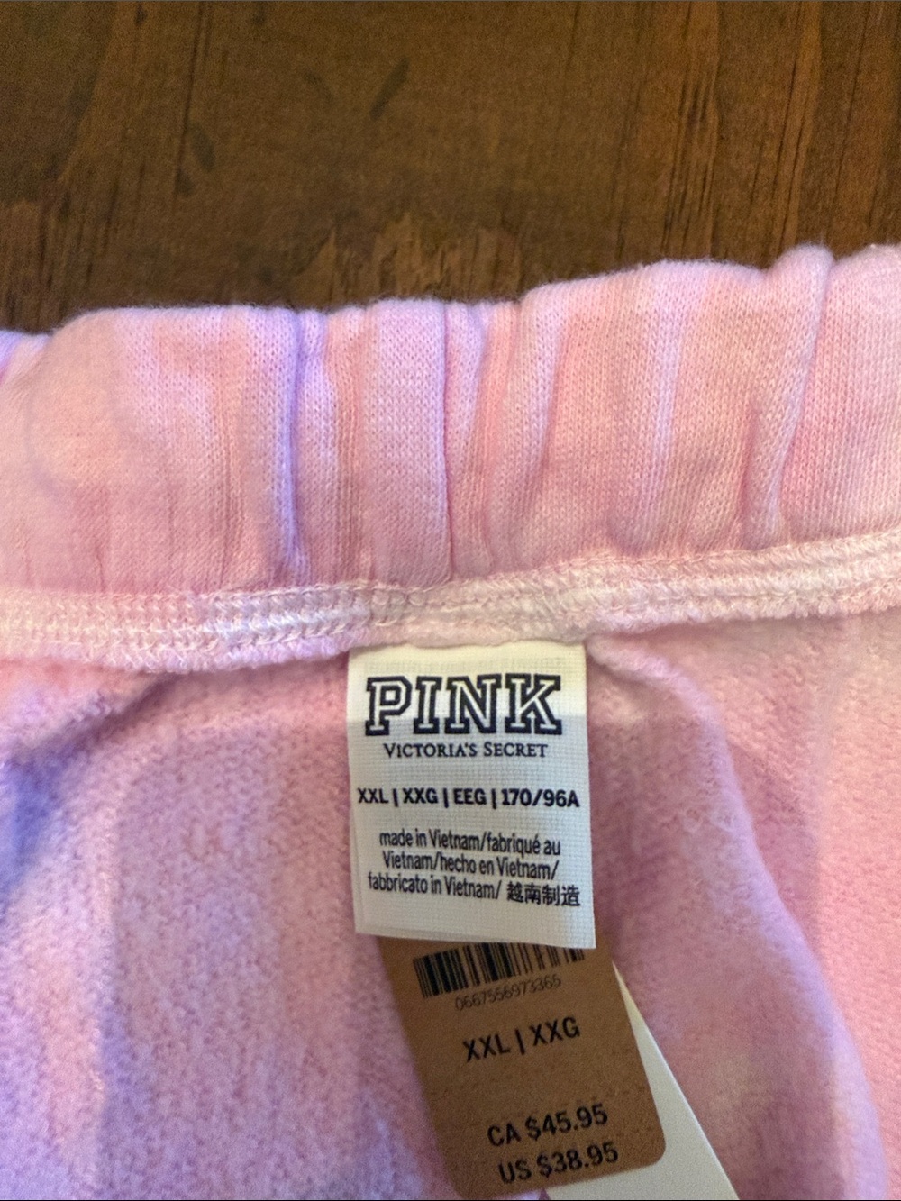 PINK Victoria's Secret Light Pink Fleece Lounge Pants